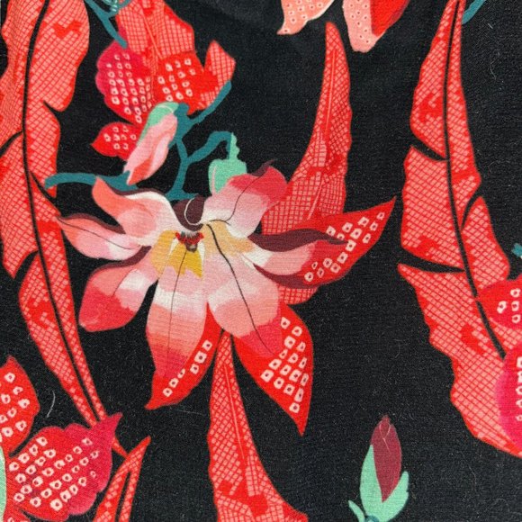 alice temperley coral lilly exquisite print flutter sleeve jumpsuit 8/12 - Picture 4 of 6